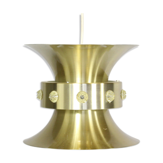Vintage brass pendant lamp by Carl Thore by Granhaga 1960s