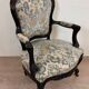 LXVI Style Cabriolet Armchair in Rosewood