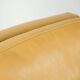 Set of two beautiful yellow cowhide Art Deco design armchairs