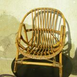 Set de deux mobiliers rotin enfant
