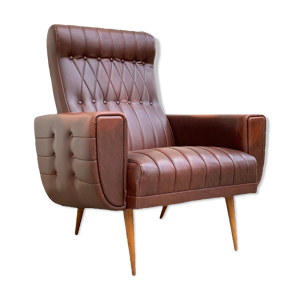 Fauteuil vintage pieds - compas