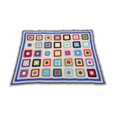 Plaid, couverture vintage au crochet