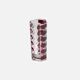 Vase en verre épais rubis style art déco