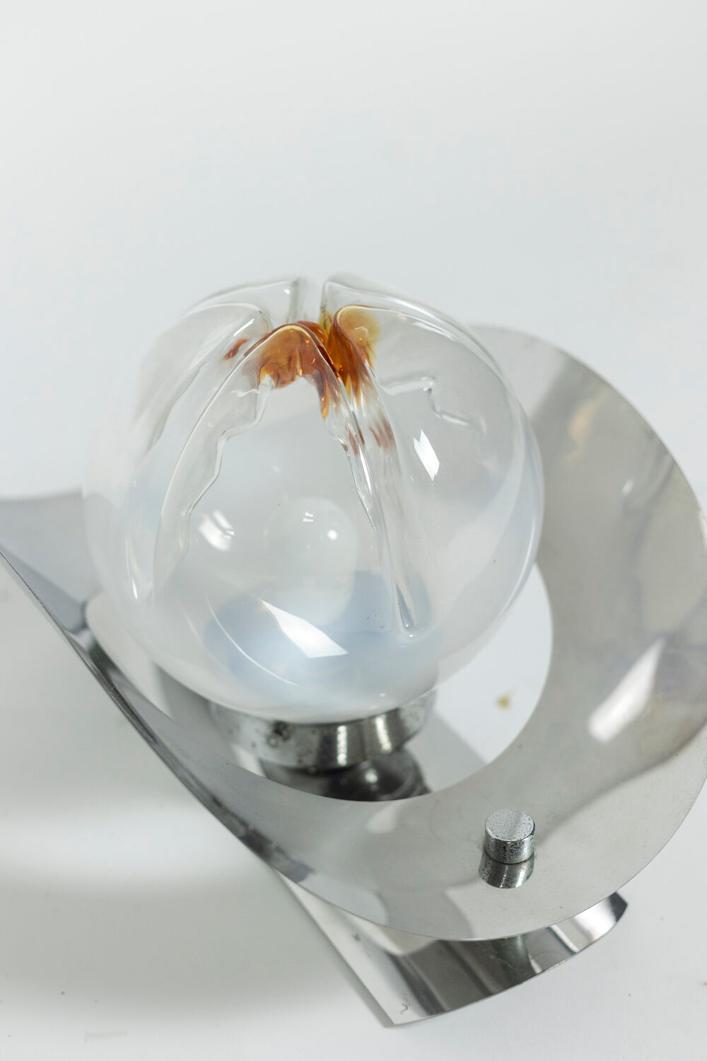 Mazzega, Pair of Murano glass sconces, 1970s