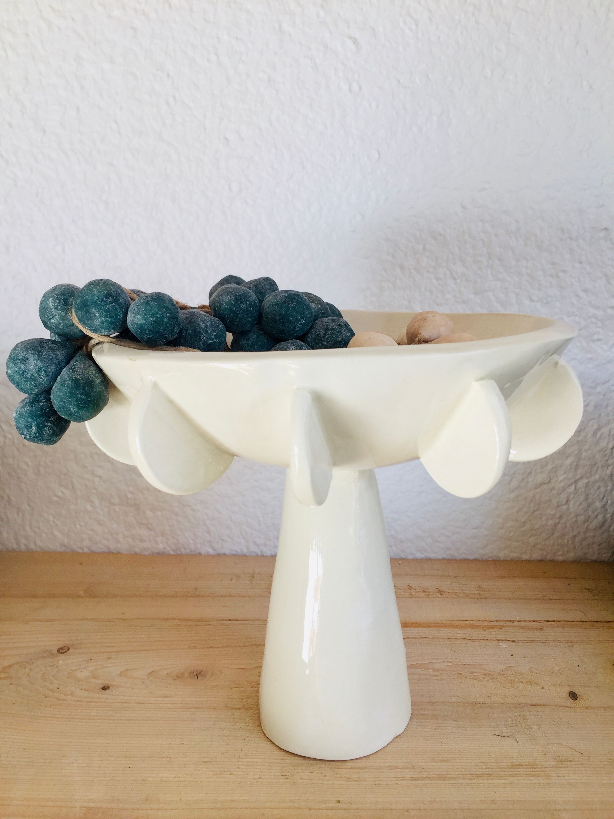 Hand-painted glazed ceramic cup