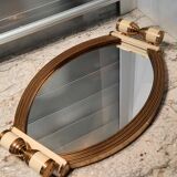 Art Deco oval mirror tray 1930s