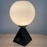 Vintage lamp in opaline and ceramic years 70-80