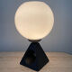 Vintage lamp in opaline and ceramic years 70-80