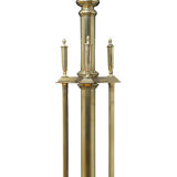Edwardian brass standard lamp