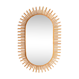 Vintage rattan mirror 42x64cm