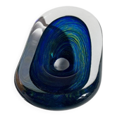 Thick glass pocket vase from Murano