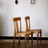 Pair of restored bistrot Stella chairs
