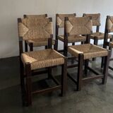 Ensemble de six chaises de salle à manger