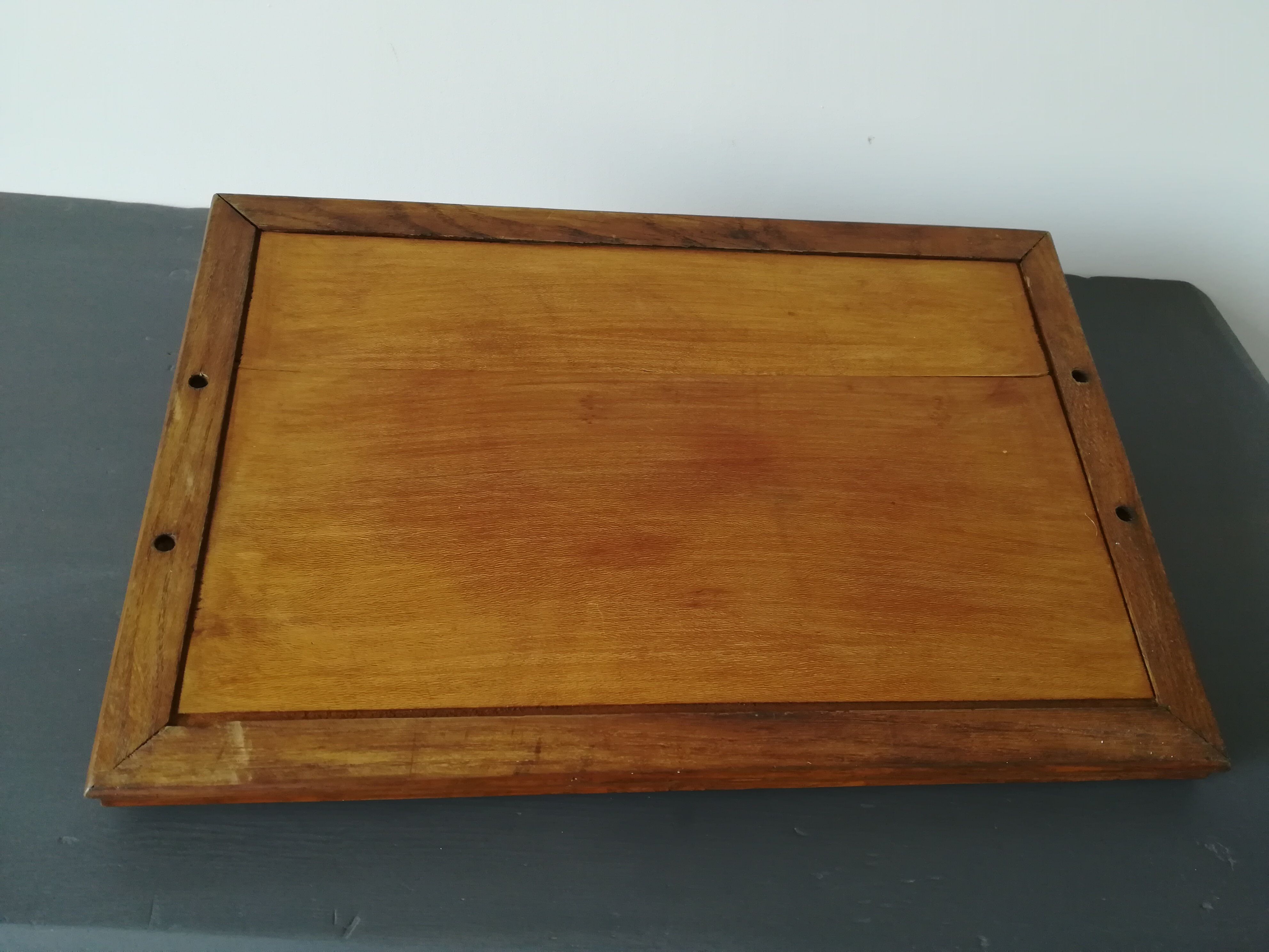 Old wooden tray