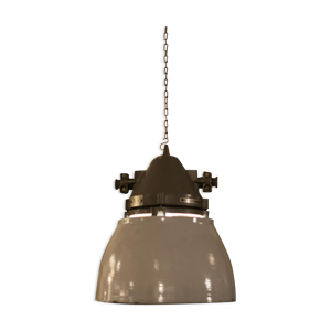 lampe d’usine tchèque « No. 77 » gris