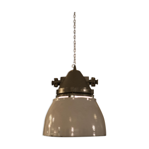 lampe d’usine tchèque « No. 77 » gris