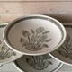 Lot of 6 deep plates with thistles