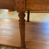 Oak draper table 2 drawers