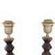 Pair of wooden lamp bases