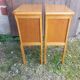 Pair of bedside nightstands with vintage wooden case