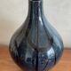 Vase marbled ball beu black