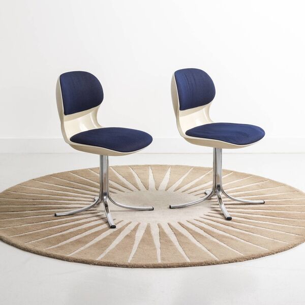 Lot de deux chaises de salle à manger Martin Stoll modèle 7105 pour Giroflex, 1975