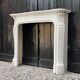 Louis XV style Carrara marble fireplace circa 1900