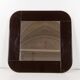 1980s vintage black square mirror