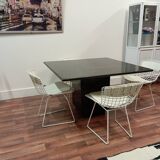 80's design table in black granite