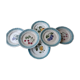Lot of 6 plates dabbling