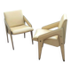 Pair of genuine leather armchairs