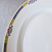 Large oval dish in Limoges porcelain by Bernardaud & Cie – Art Deco