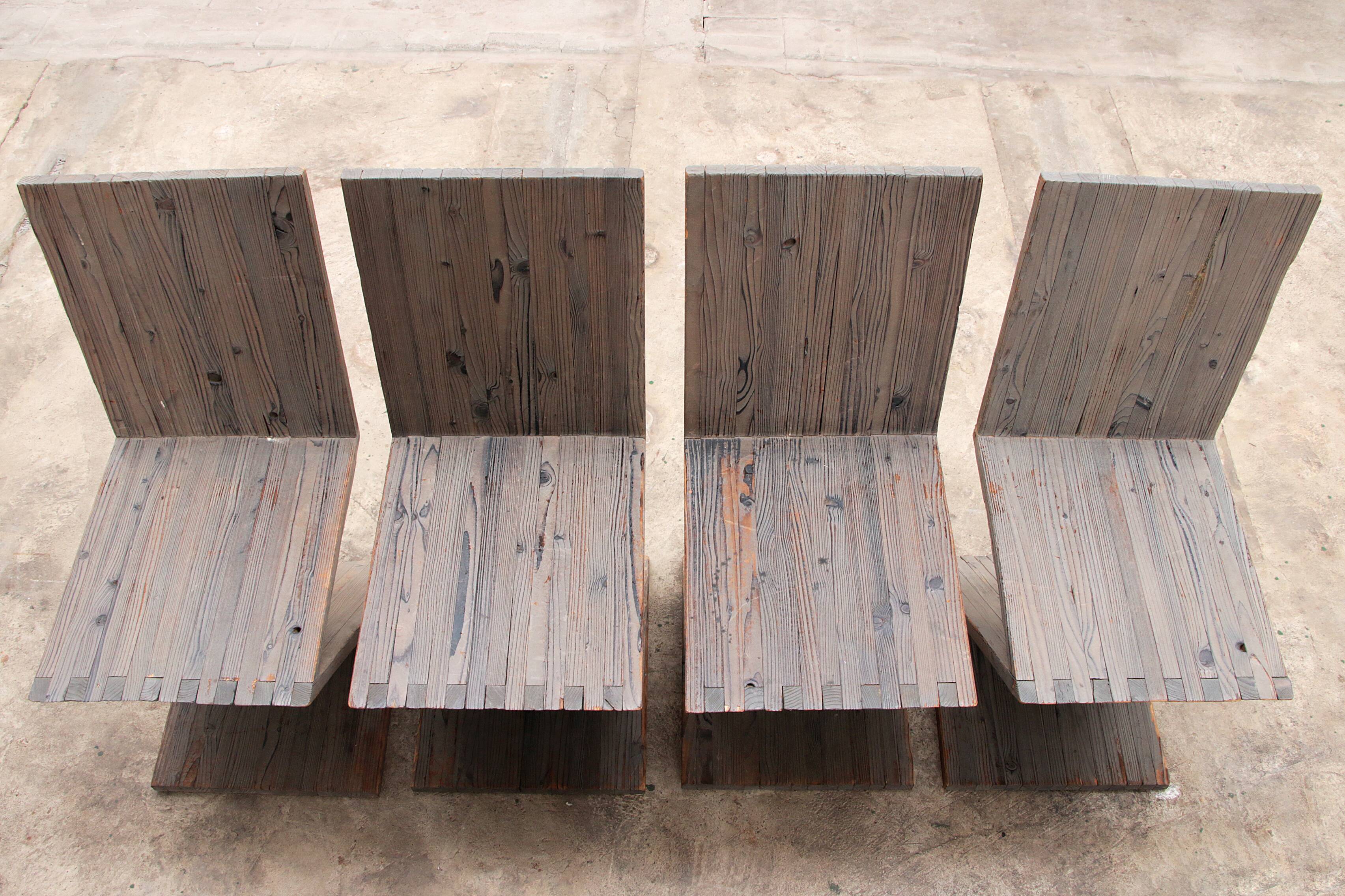 Rietveld Zigzag Chair - Classic Design Furniture in American Pine 1950