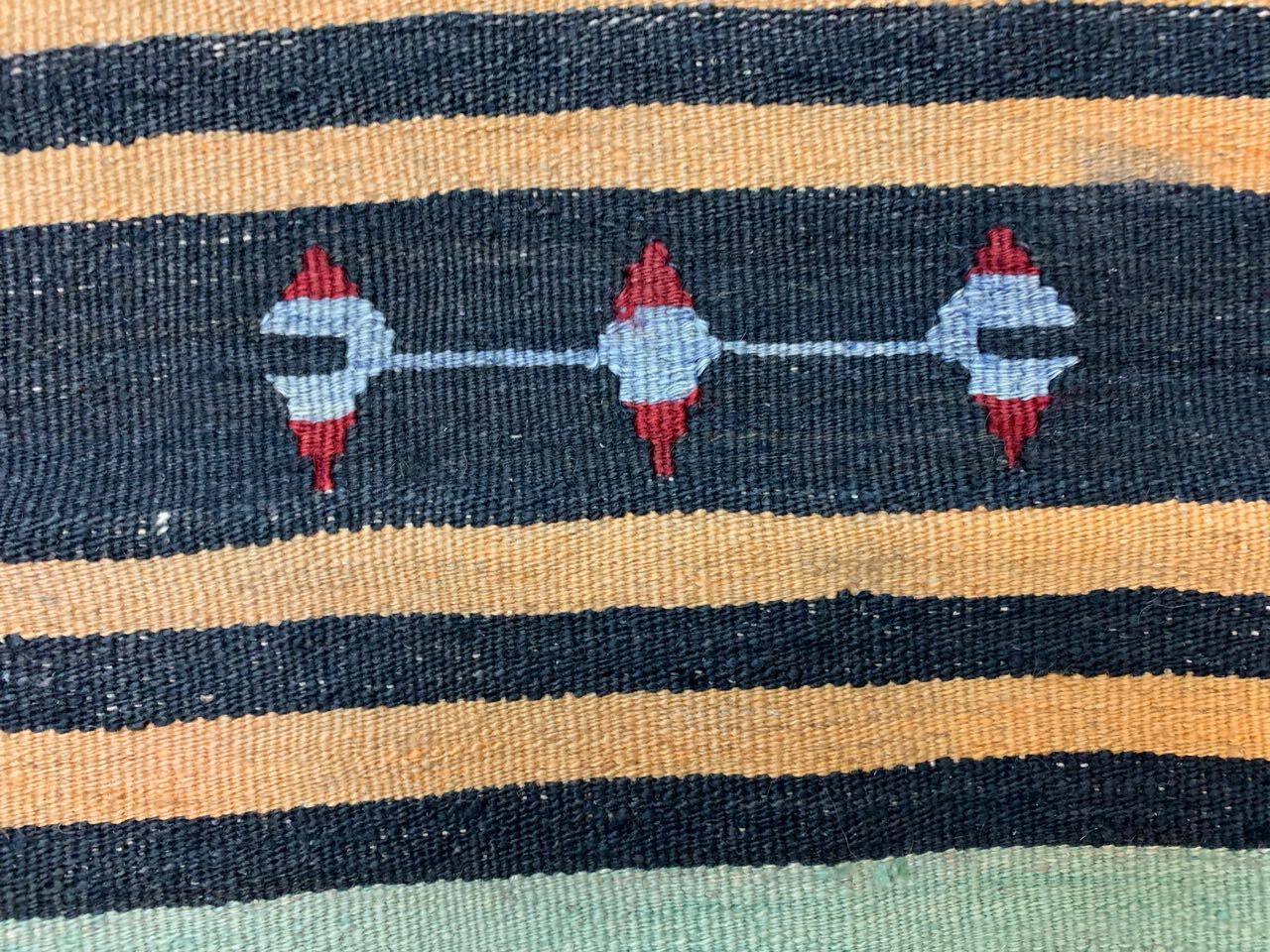 Vintage Turkish Kilim Kelim Rug shabby wool, country home boho 190x100 cm medium