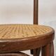 Set of 4 wooden French bar stools, 1980s