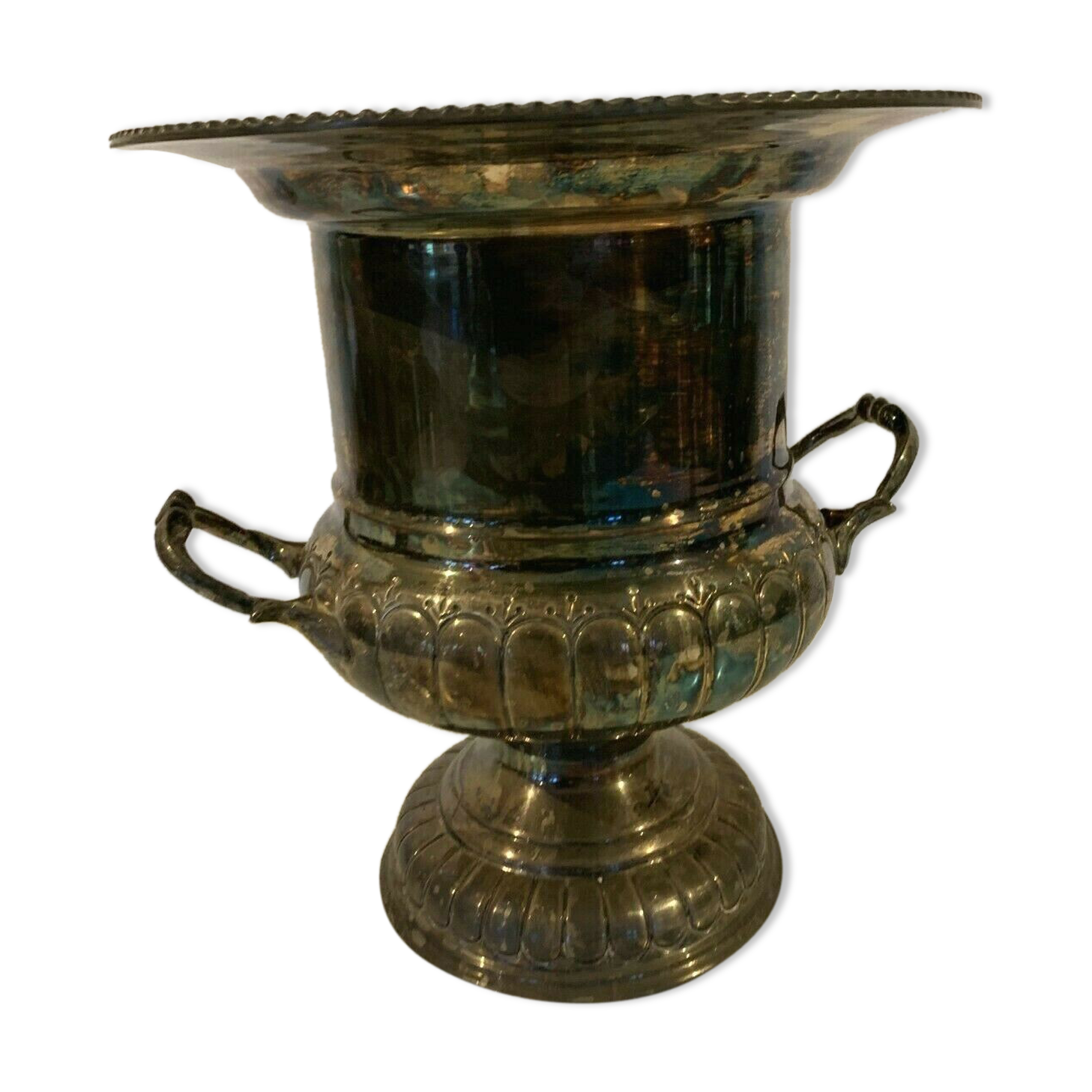 20th century silver metal champagne bucket