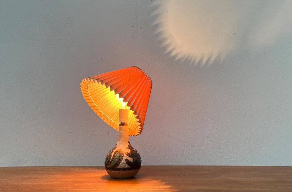 Mid-Century Danish Studio Pottery Model 3068 Table Lamp from Søholm, 1960s