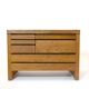 Pierre Chapo, bureau B19E en orme massif, 1970s.