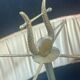 Pair of Bouillote lamp, lampshade to restore H 35 cm