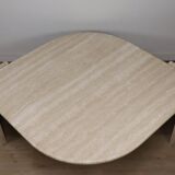 Table basse en travertin, 1980