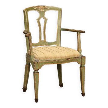 Neoclassical Venetian armchair from the 18th century.