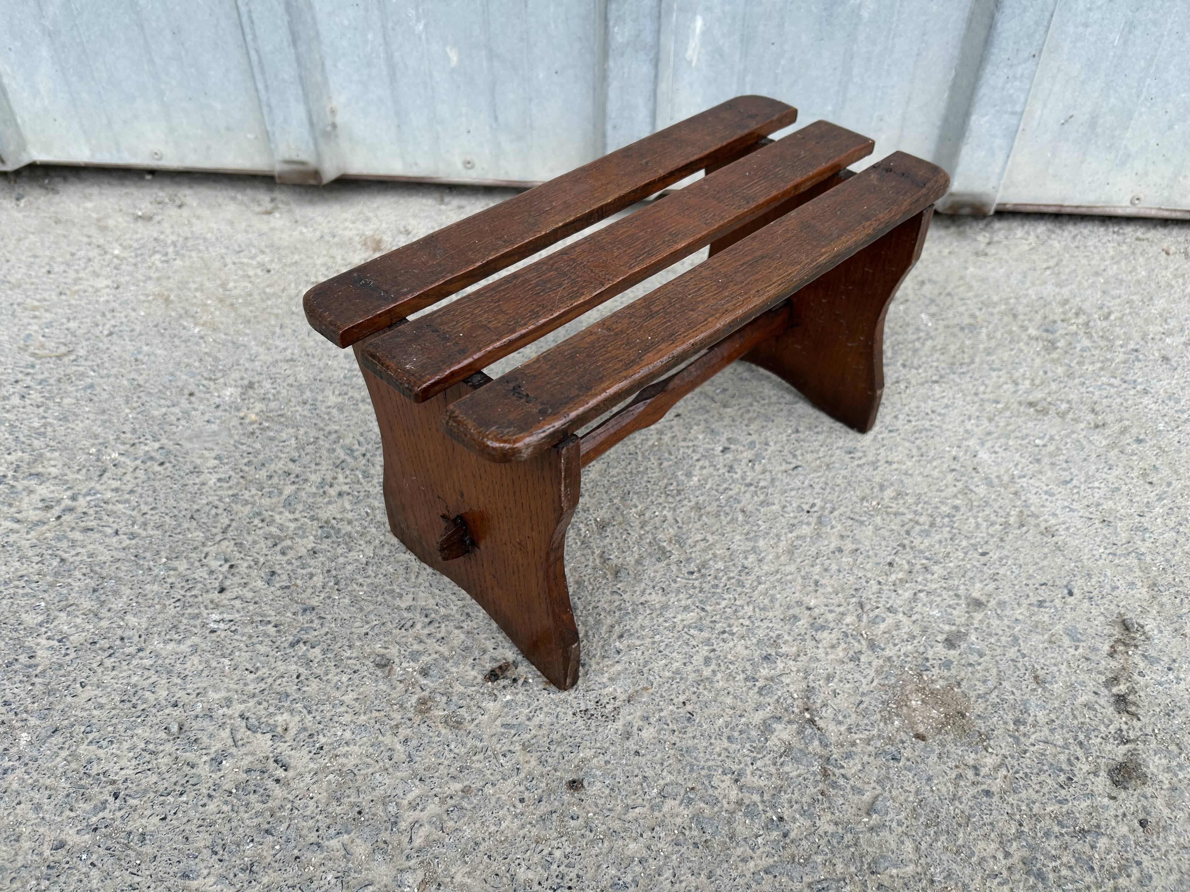 Small antique wooden step stool