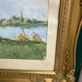 Painting, landscape, gouache by Jeanne Philippar-Quinet