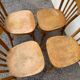 Set of 4 bistro chairs, curved backs