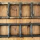 Pair of rattan coat racks from the 60s and 70s