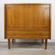 Bar storage in oak and brass, 50s - 60s