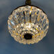 Balloon chandelier in bronze and pendants