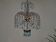Mid Century Italian Murano Chandelier Blue