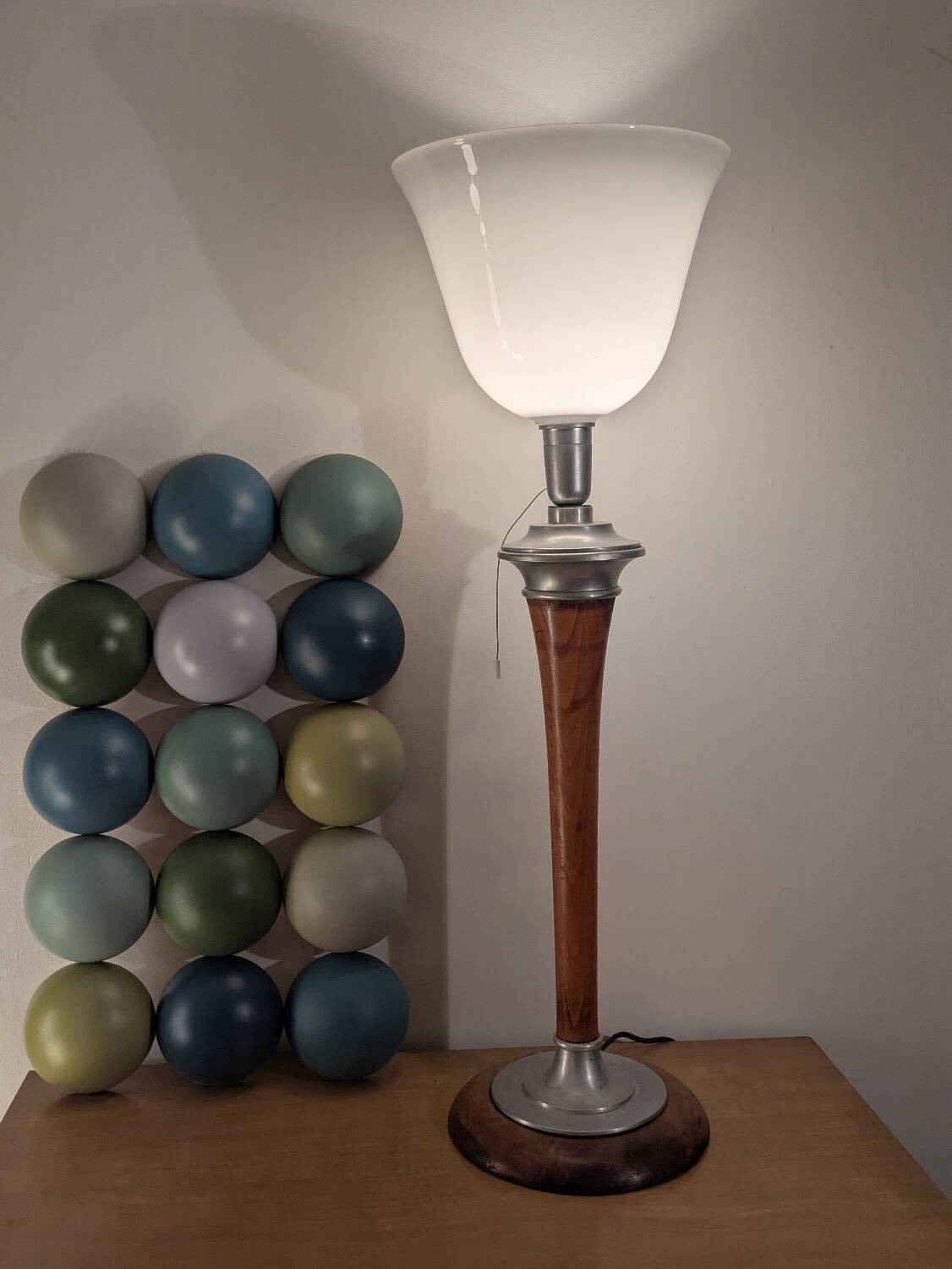 Lampe Mazda Art déco modèle original France 1940-50