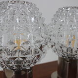 Ensemble de deux lampes de table de Kamenicky Senov, années 1960
